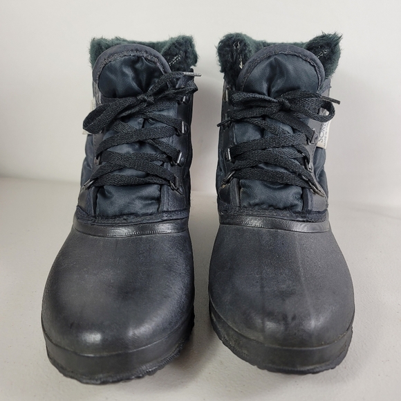 Sorel Vintage All Black Short Snow boots Size 10 - Picture 3 of 10